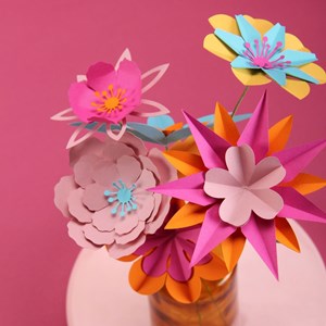 Kit créatif bouquet de fleurs en papier