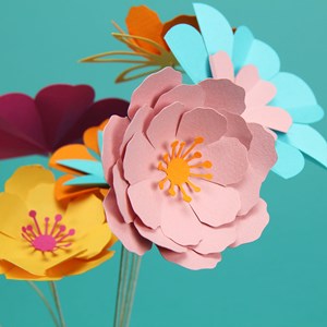 Kit créatif bouquet de fleurs en papier