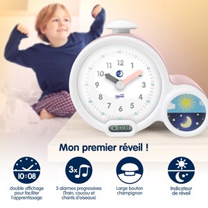 Mon 1er réveil kid'sleep clock - rose