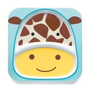 Assiette compartiment - girafe