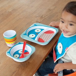Assiette compartiment - hibou