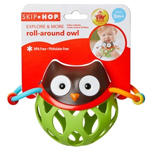 Hochet rond - hibou