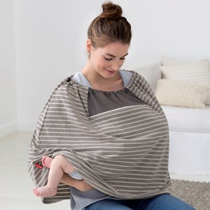 Écharpe d'allaitement grab&go - grise