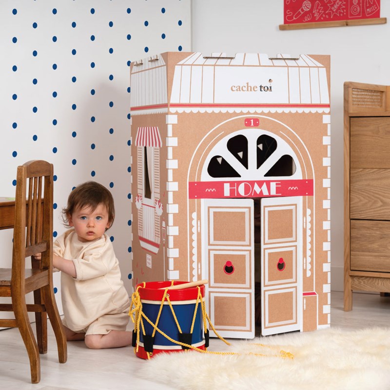Cabane carton pliable française - home