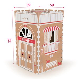 Cabane carton pliable française - home