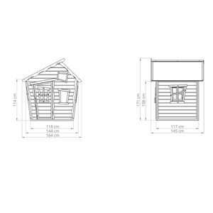 Maisonnette en bois crooky 100