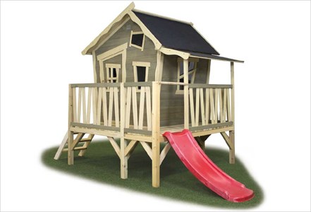 Maisonnette bois sur pilotis crooky 350