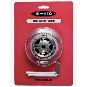 Roue ar transparente 100 mm