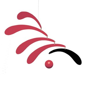 Mobile flowing rythm red