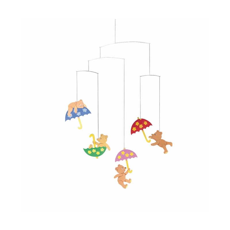 Flensted - Mobile hugging bears brolly bears
