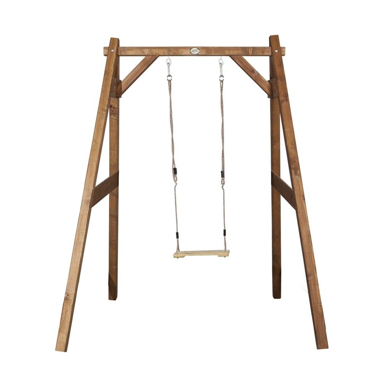 Axi House - Portique simple brun axi 1 balancoire