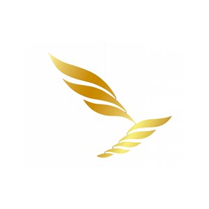 Mobile rythme d'or, métalique
