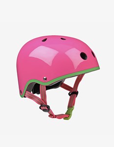Casque rose fluo