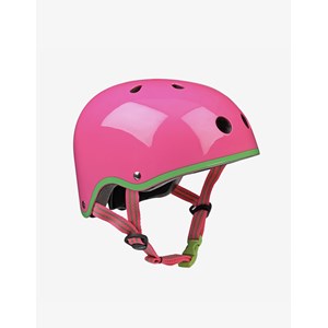 Casque rose fluo