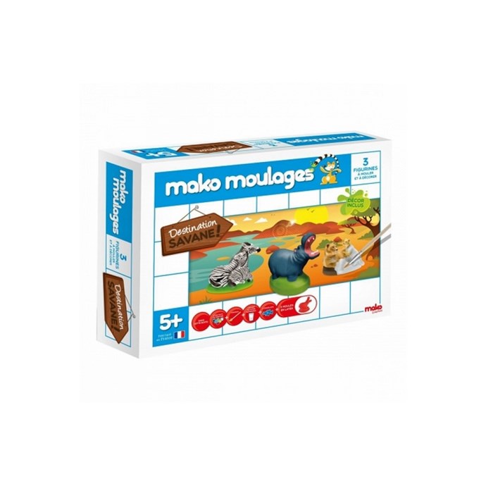 Mako moulages - Le monde des dinosaures - Etui 3 moules