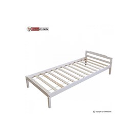 Lit simple blanc 90x200