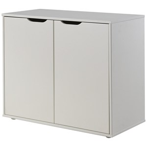 Vipack pino commode 2 portes mdf bla...