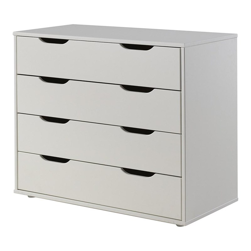 Vipack pino commode 4 tiroirs mdf bl...