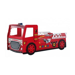 Vipack funbeds lit pompier mdf rouge...