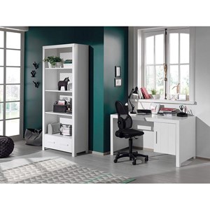 Vipack bibliothèque erik bois laqué ...