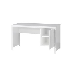 Vipack bureau erik bois laqué blanc ...