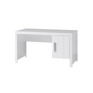 Vipack bureau erik bois laqué blanc ...