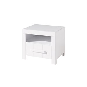 Vipack chevet erik en bois laqué bla...