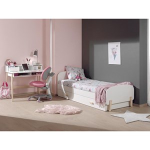 Vipack lit simple kiddy en bois laqu...