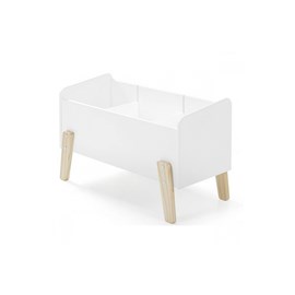 Vipack coffre à jouets kiddy blanc