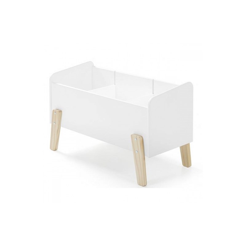 Vipack coffre à jouets kiddy blanc