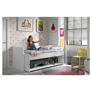 Vipack lit transformable en bureau d...
