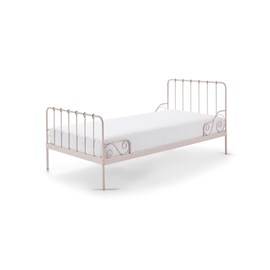 Vipack lit en métal alice 90x200cm rose