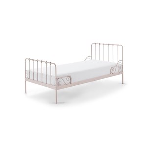Vipack lit en métal alice 90x200cm rose