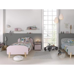 Vipack lit simple kiddy en bois laqu...