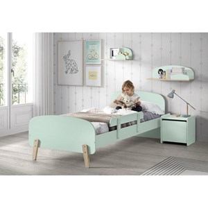 Vipack lit simple kiddy en bois laqu...