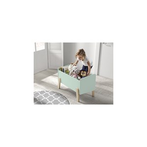 Vipack coffre à jouets kiddy vert me...