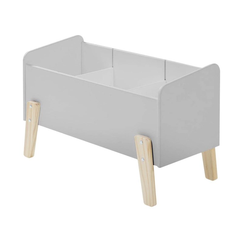 Vipack coffre à jouets kiddy gris cool