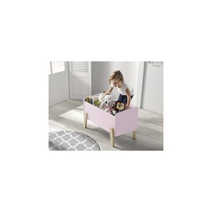 Vipack coffre à jouets kiddy vieux rose