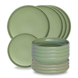 Lot d'assiettes 12 pièces uno amande