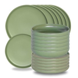 Lot d'assiettes 18 pièces uno amande