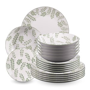 Lot d'assiettes 18 pièces episia