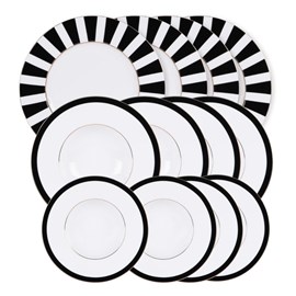 Lot d'assiettes 12 pièces ardec