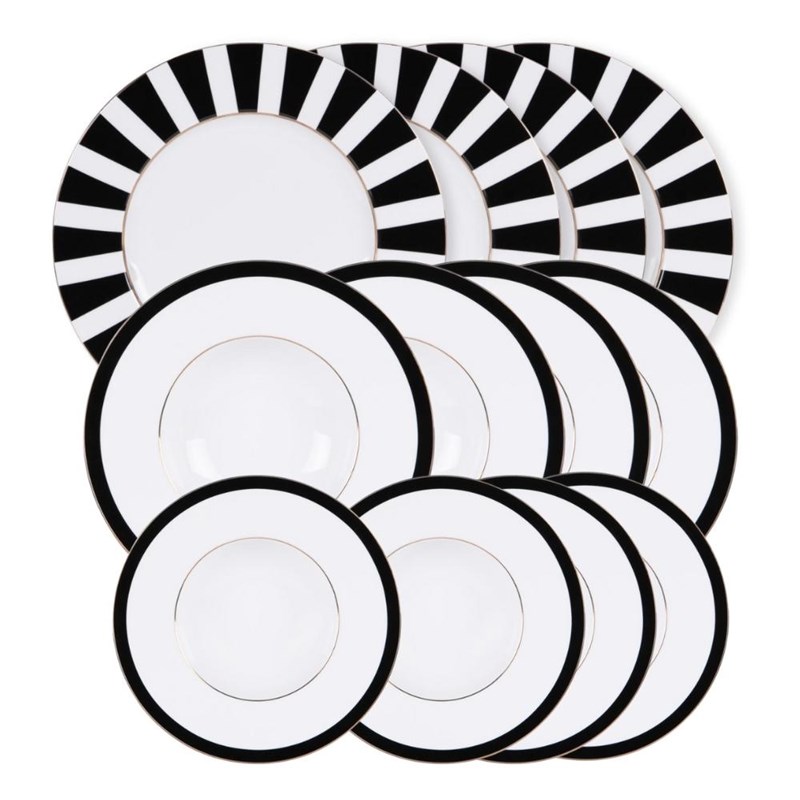 Lot d'assiettes 12 pièces ardec