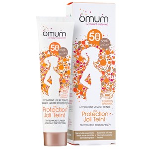 Crème solaire visage teintée spf 50 doré