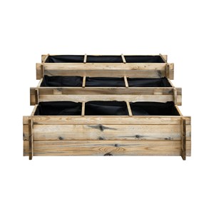 Carré potager en bois à étages