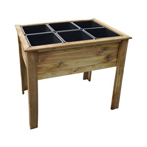 Potager sur pieds 6 bacs de séparation