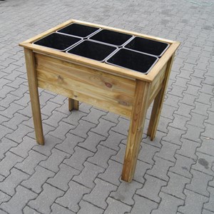 Potager sur pieds 6 bacs de séparation