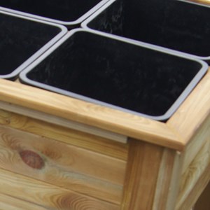 Potager sur pieds 6 bacs de séparation