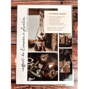 Coffret cultiver le bonheur – cadeau plantes & macramé