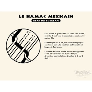 Hamac chaise san blas écru